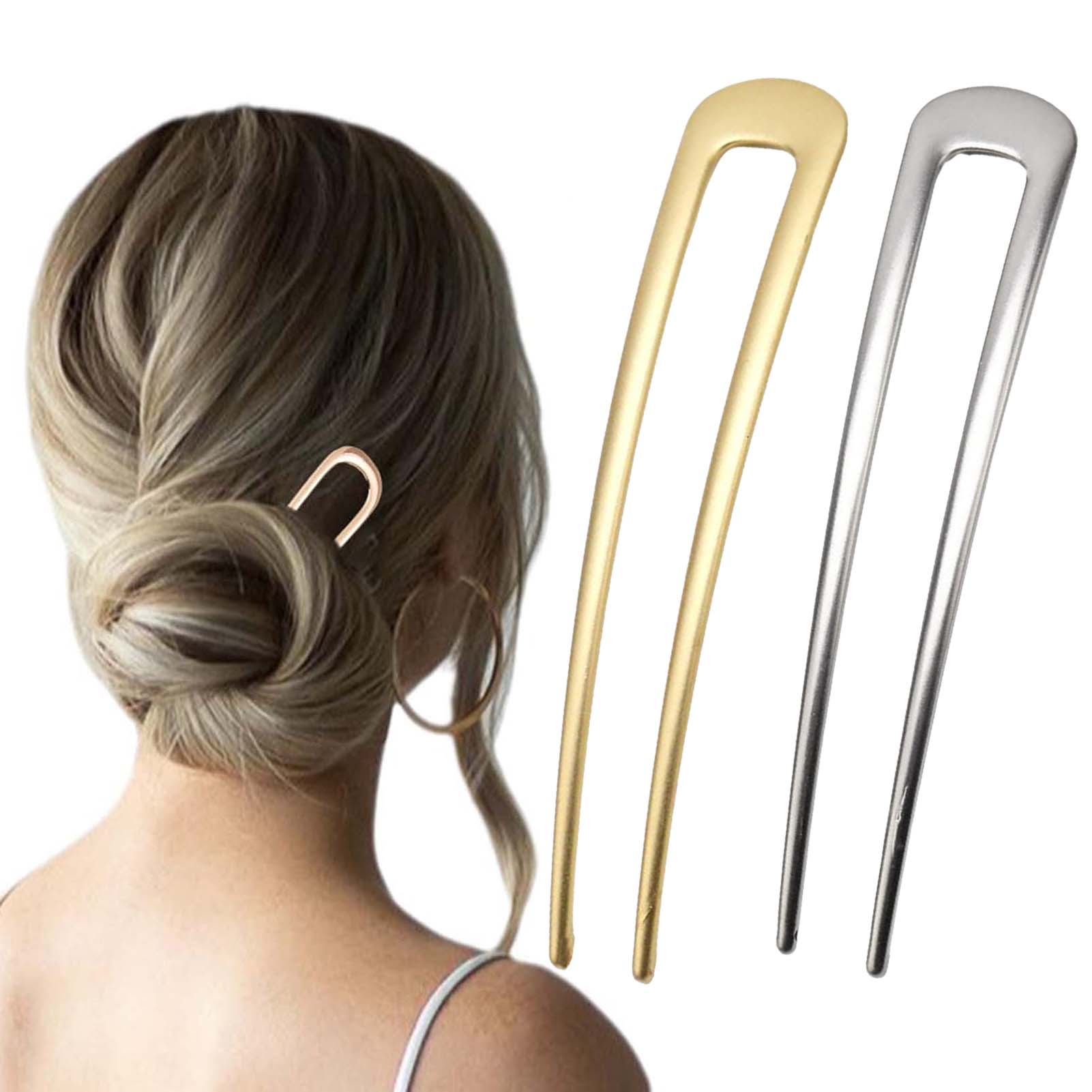 Tech Hair Accessories - Horquillas Francesas en Forma de U,