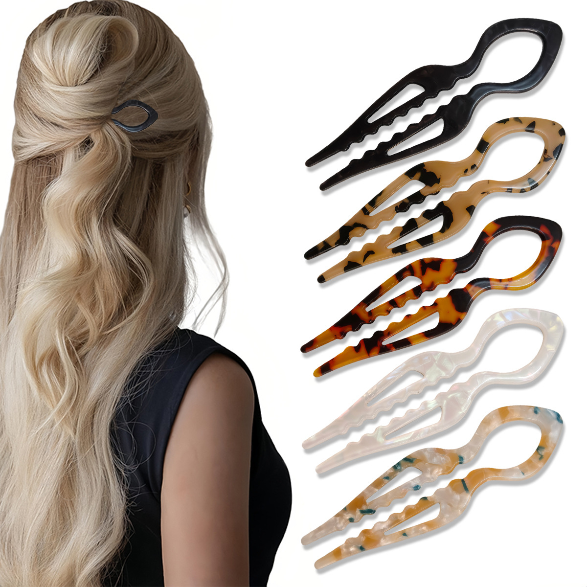 Tech Hair Accessories - Palillos para el cabello en forma