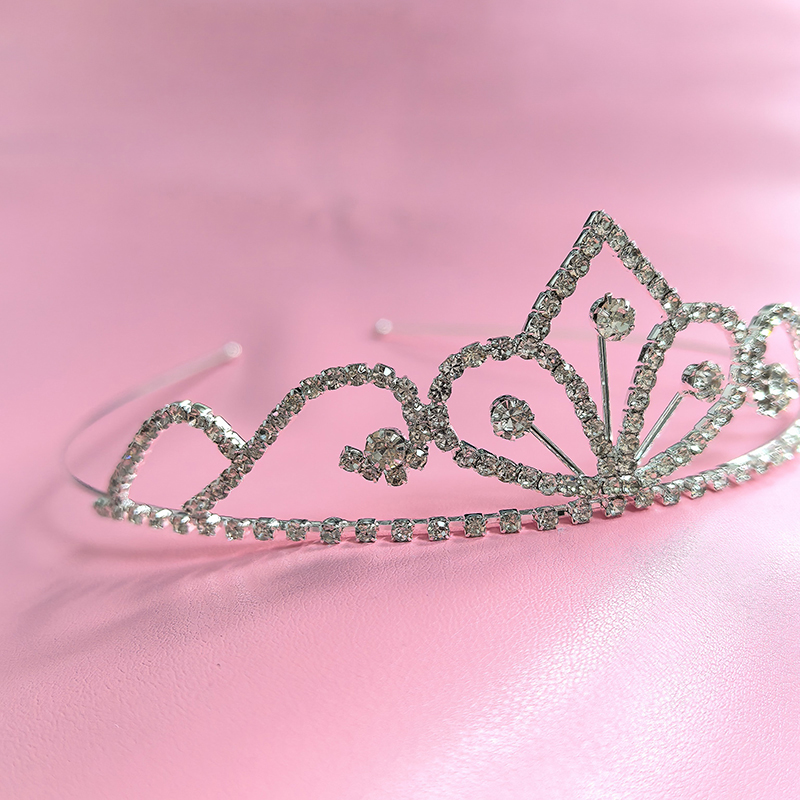 Tech Hair Accessories - Corona nupcial de cristal de lujo