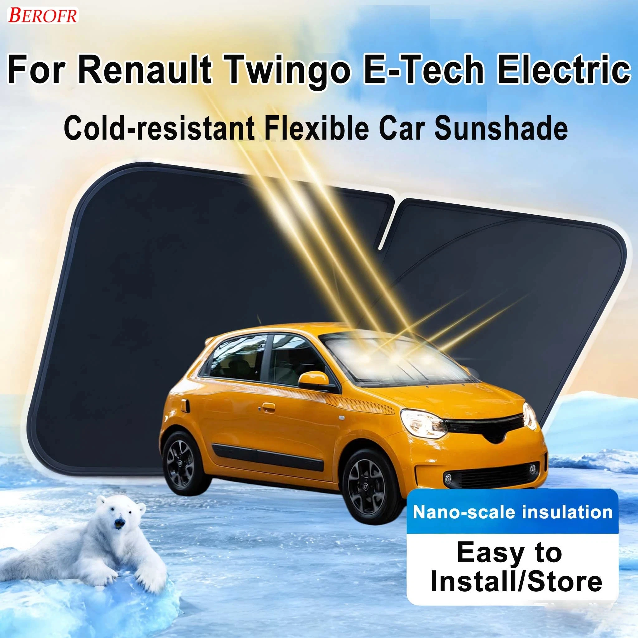 Tech Accessories Renault - Parasol para Parabrisas de Coche Renault
