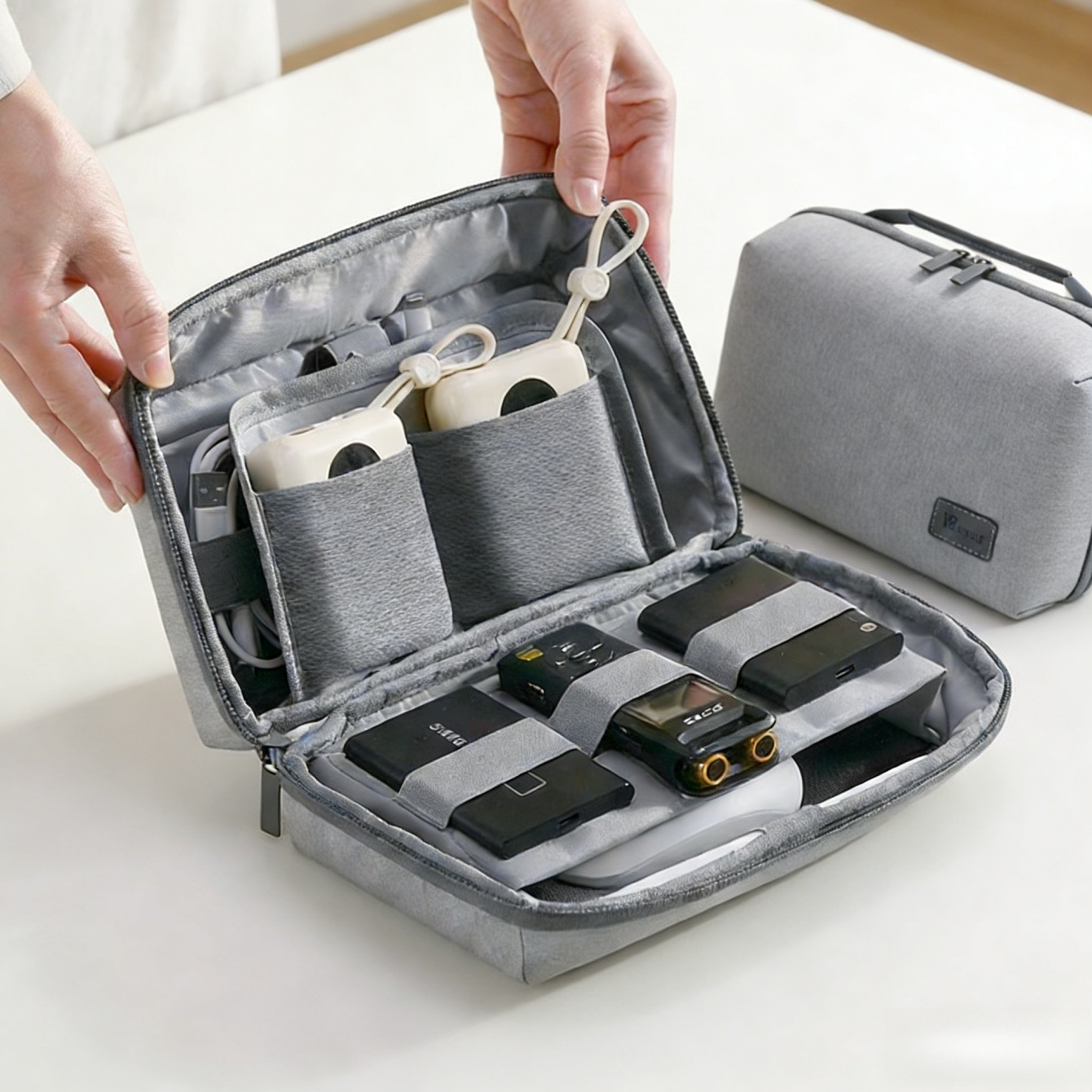 Tech Accessories Travel Organizer Pouch - Estuche de viaje organizador de electrónica,