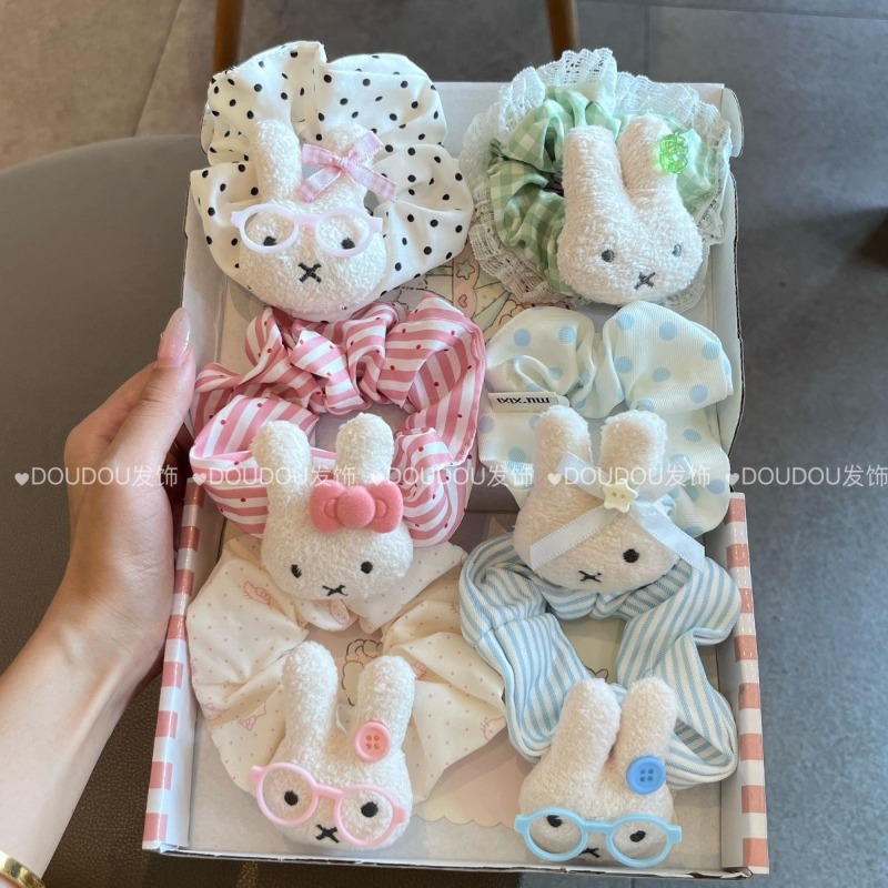 Tech Hair Accessories - Nuevo Coletero Elástico Grande Miffy, Bonito