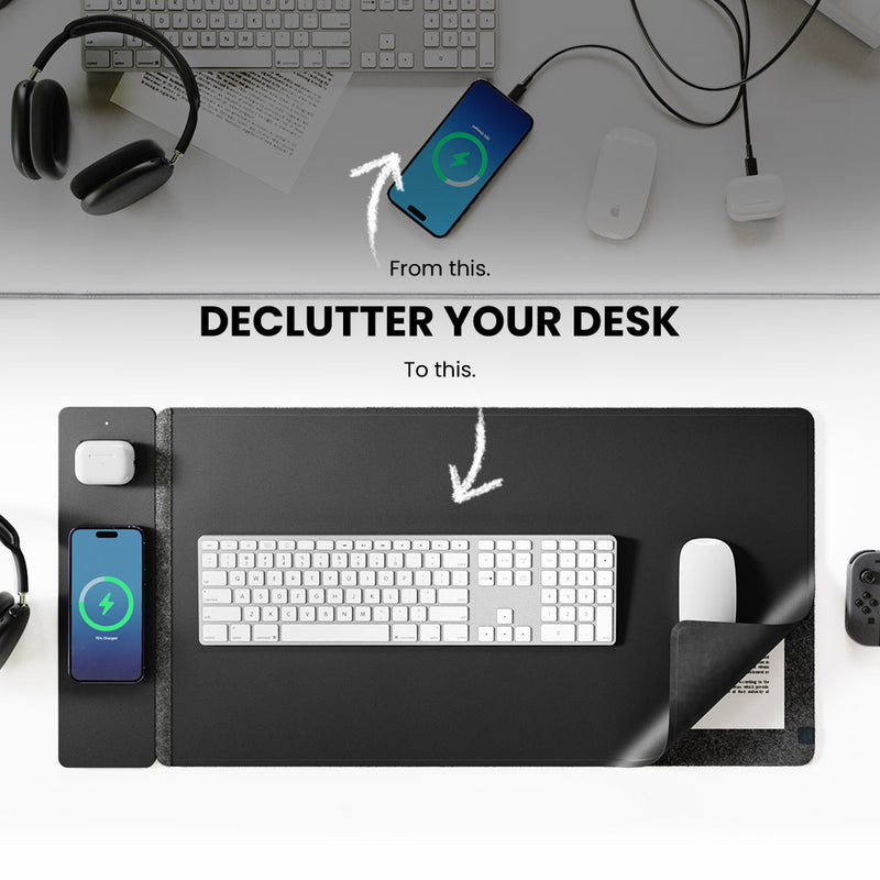 Mouse Charging Pad - Alfombrilla de Ratón Magnética Inalámbrica de