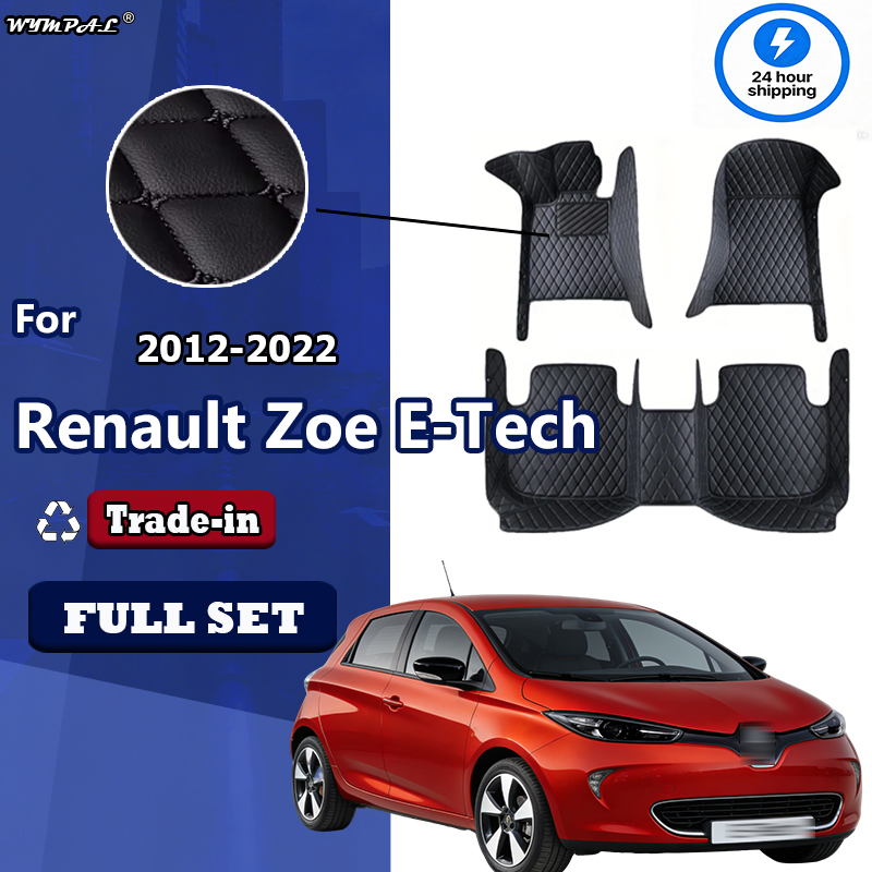 Tech Accessories Renault - Alfombrillas de cuero de lujo para