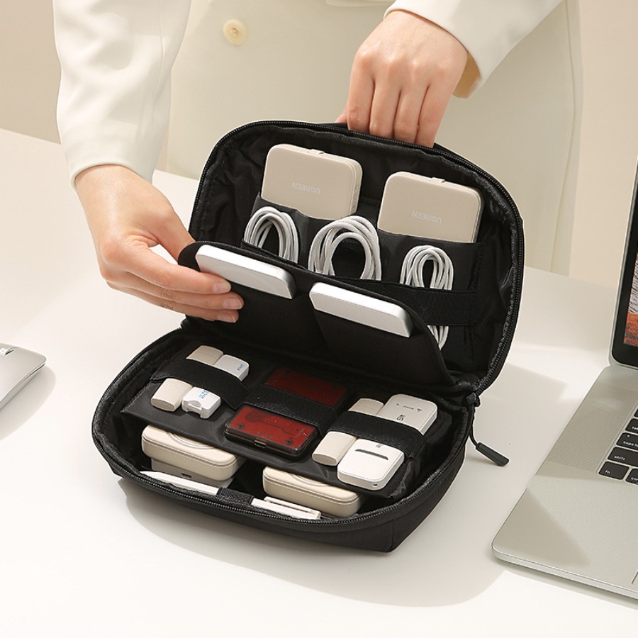 Tech Accessories Travel Organizer Pouch - Organizador de Cables Portátil para Viajes,