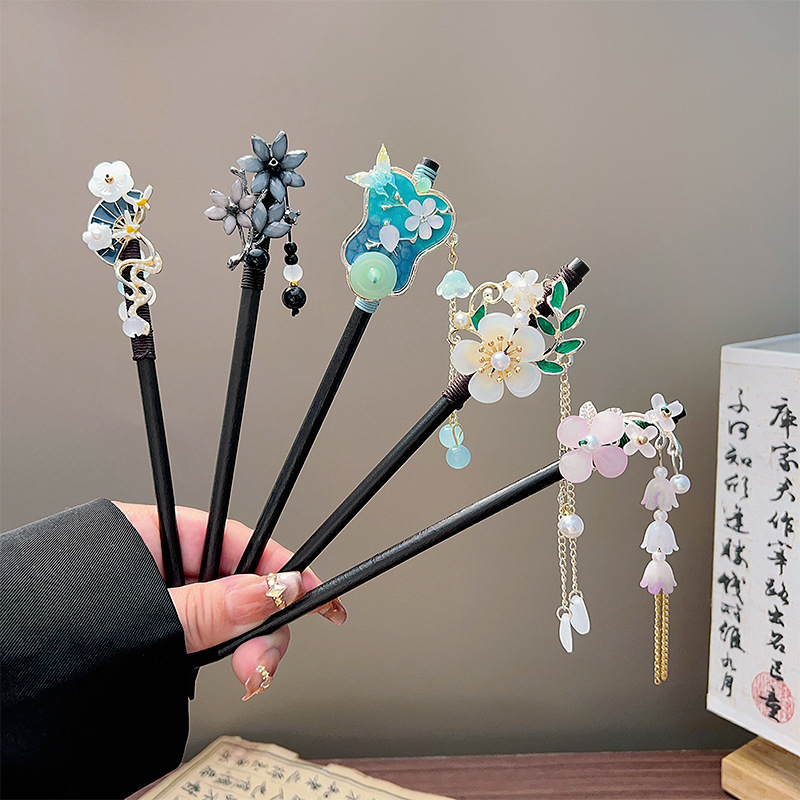 Tech Hair Accessories - Horquilla Clásica con Borlas, Horquilla de