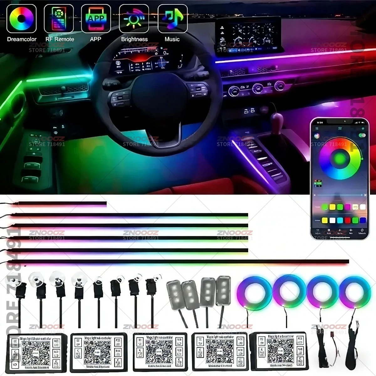 Luces ambientales acrílicas pa - Tech Accessories Renault reseña y precio