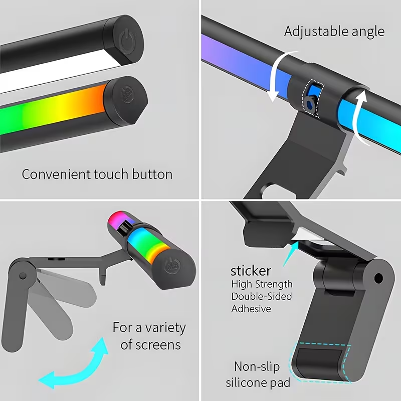Barra de luz RGB para monitor, - Tech Desktop Accessories reseña y precio