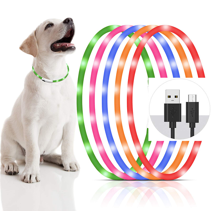 Collar LED de silicona para pe - Tech Dog Accessories reseña y precio