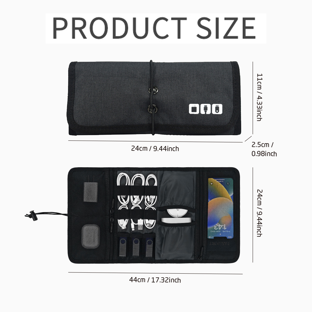 Bolsa Organizadora de Cables,  - Tech Accessories Travel Organizer Pouch reseña y precio