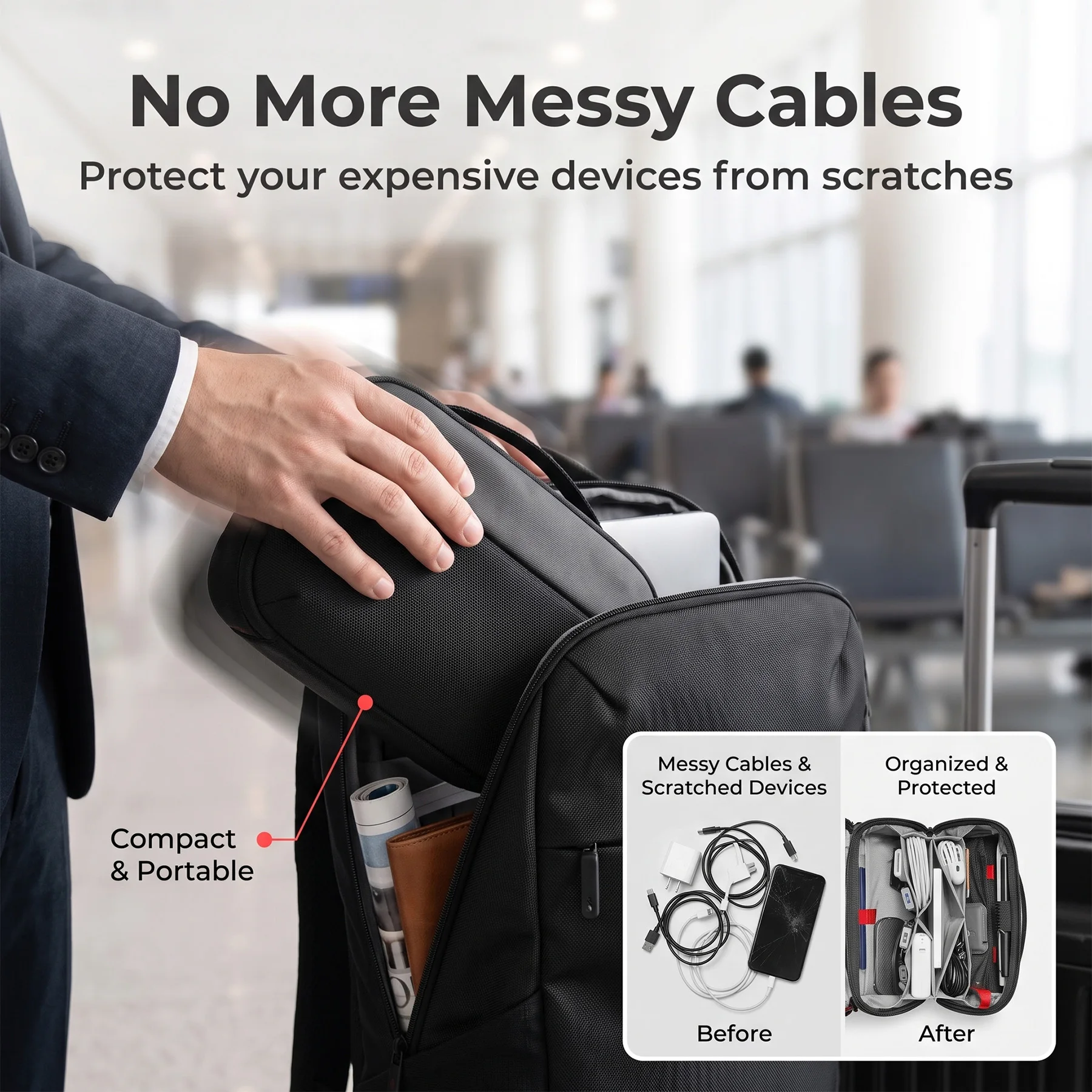 Estuche Organizador de Accesor - Tech Accessories Travel Organizer Pouch reseña y precio