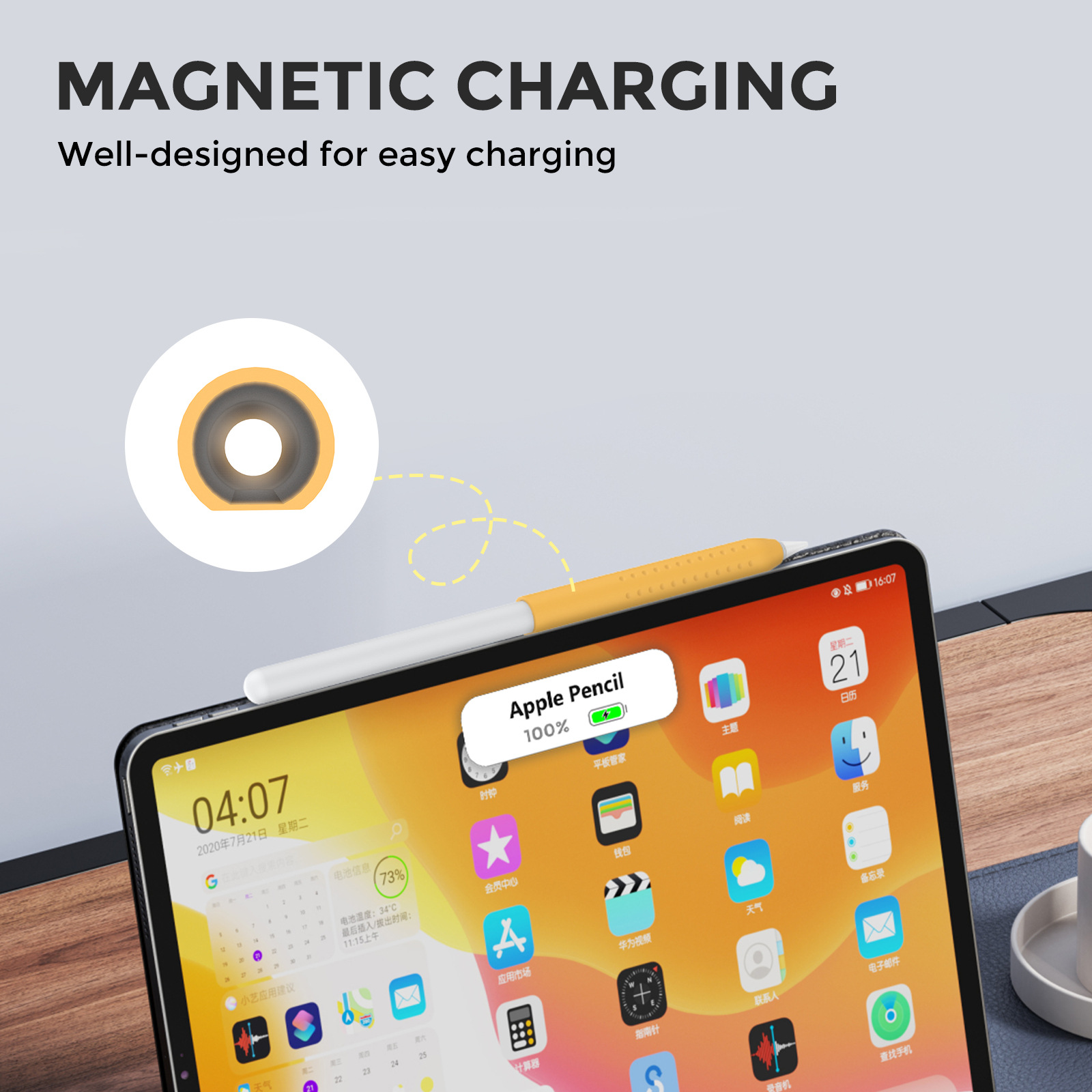 1 funda de lápiz óptico para A - Pen Holder Magnetic reseña y precio