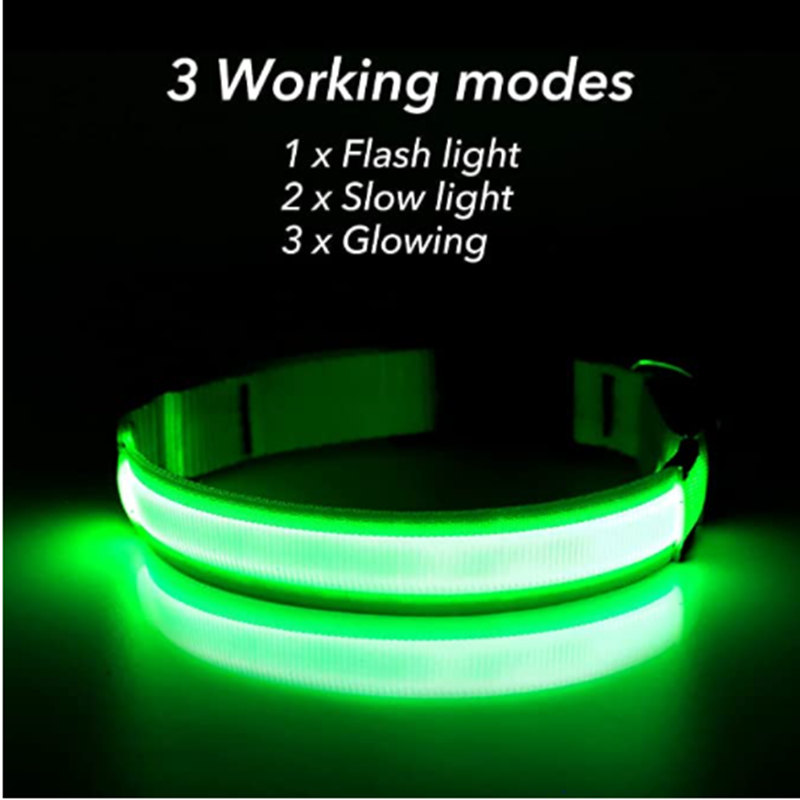 Collar Luminoso Recargable por - Tech Dog Accessories reseña y precio