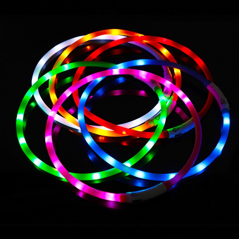 Collar LED de silicona para pe - Tech Dog Accessories reseña y precio